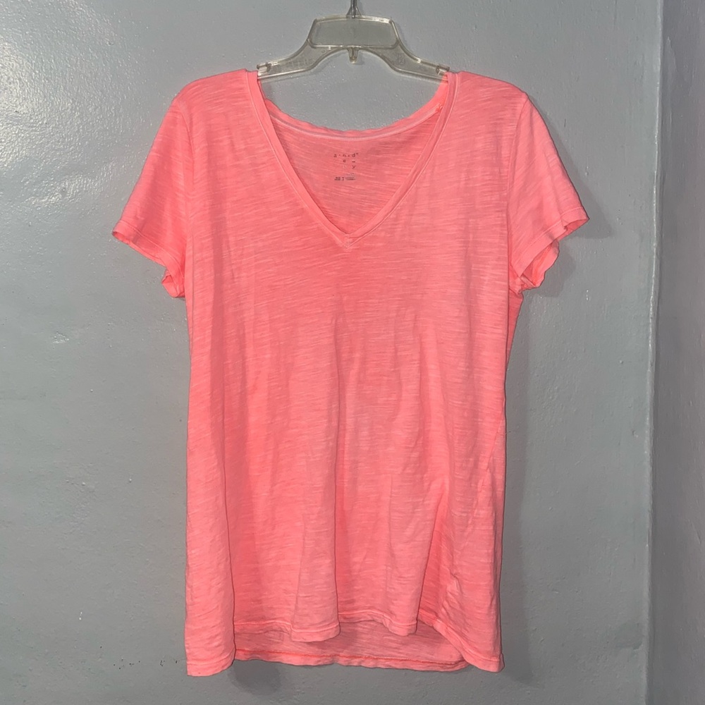 Pink V-neck Top